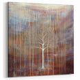 Abstract White Tree Canvas - Earthy Modern Wall Décor with Warm Tones