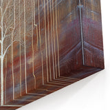 Abstract White Tree Canvas - Earthy Modern Wall Décor with Warm Tones