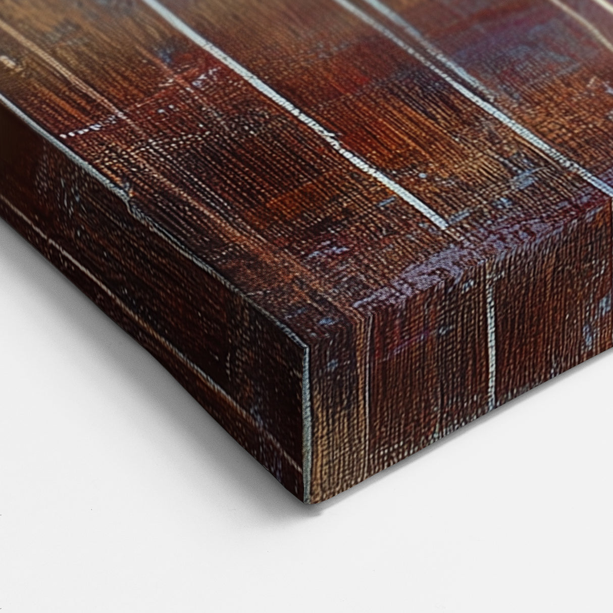 Abstract White Tree Canvas - Earthy Modern Wall Décor with Warm Tones