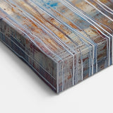 White Tree of Life - Abstract Floral Art on Earthy Canvas