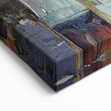 Colorful Trees Reflection - Abstract Floral Art on Serene Canvas