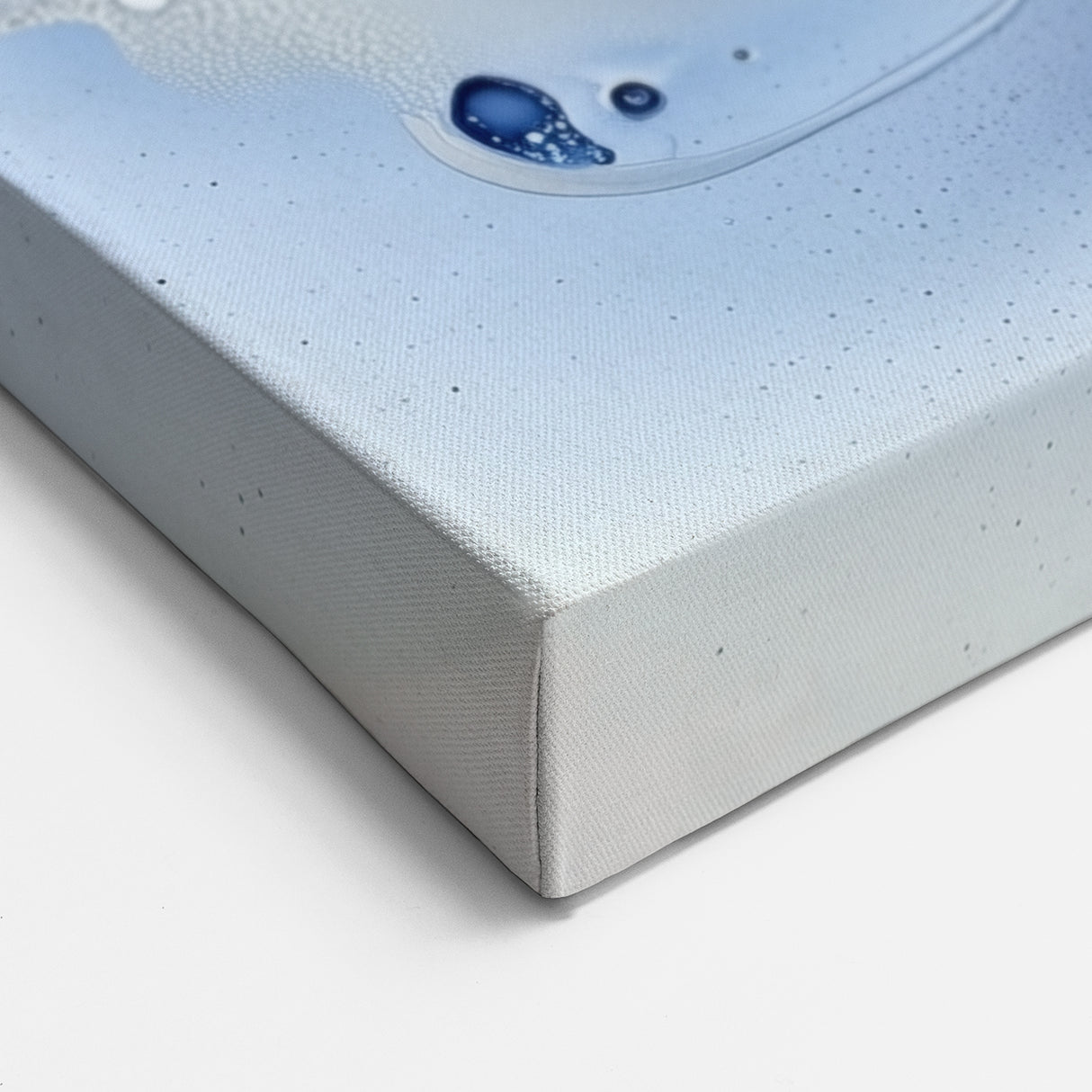 Fluid Blue Bloom - Abstract Floral Art in Soft Blue and White