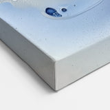 Fluid Blue Bloom - Abstract Floral Art in Soft Blue and White