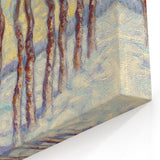 Winter Grove - Abstract Floral Art in Soft Blue and White Tones