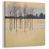 Winter Serenity - Abstract Floral Wall Art with Subtle Hues