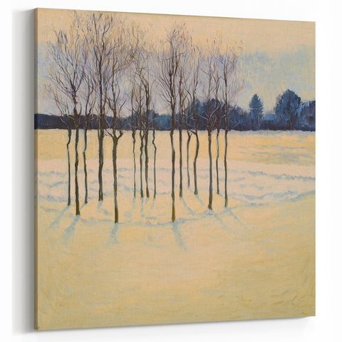 Winter Serenity - Abstract Floral Wall Art with Subtle Hues