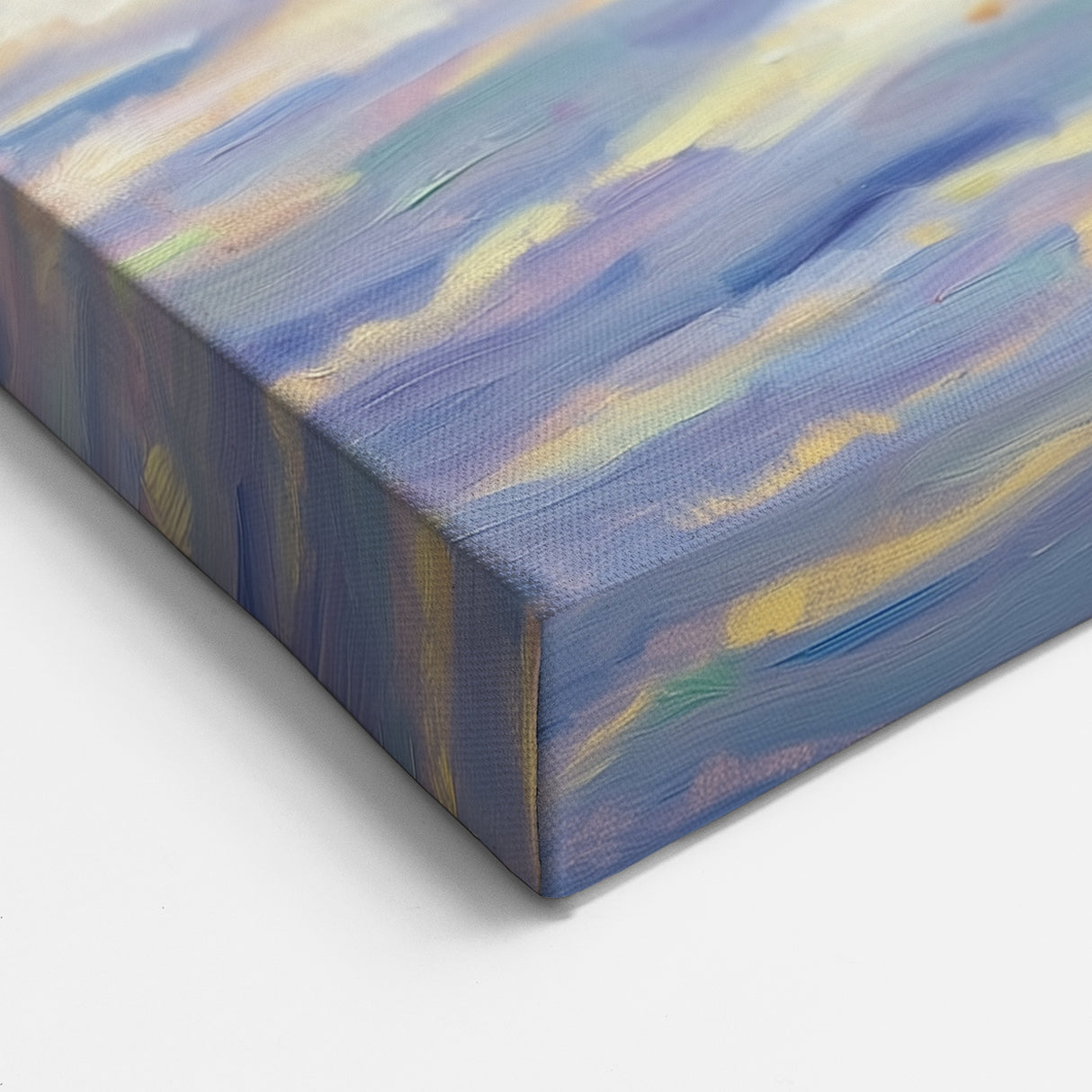 Golden Birches - Abstract Floral Wall Art with Winter Charm