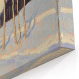 Winter Glow - Abstract Floral Wall Art with Soft Elegance