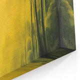 Golden Forest - Abstract Floral Wall Art with Enchanting Glow