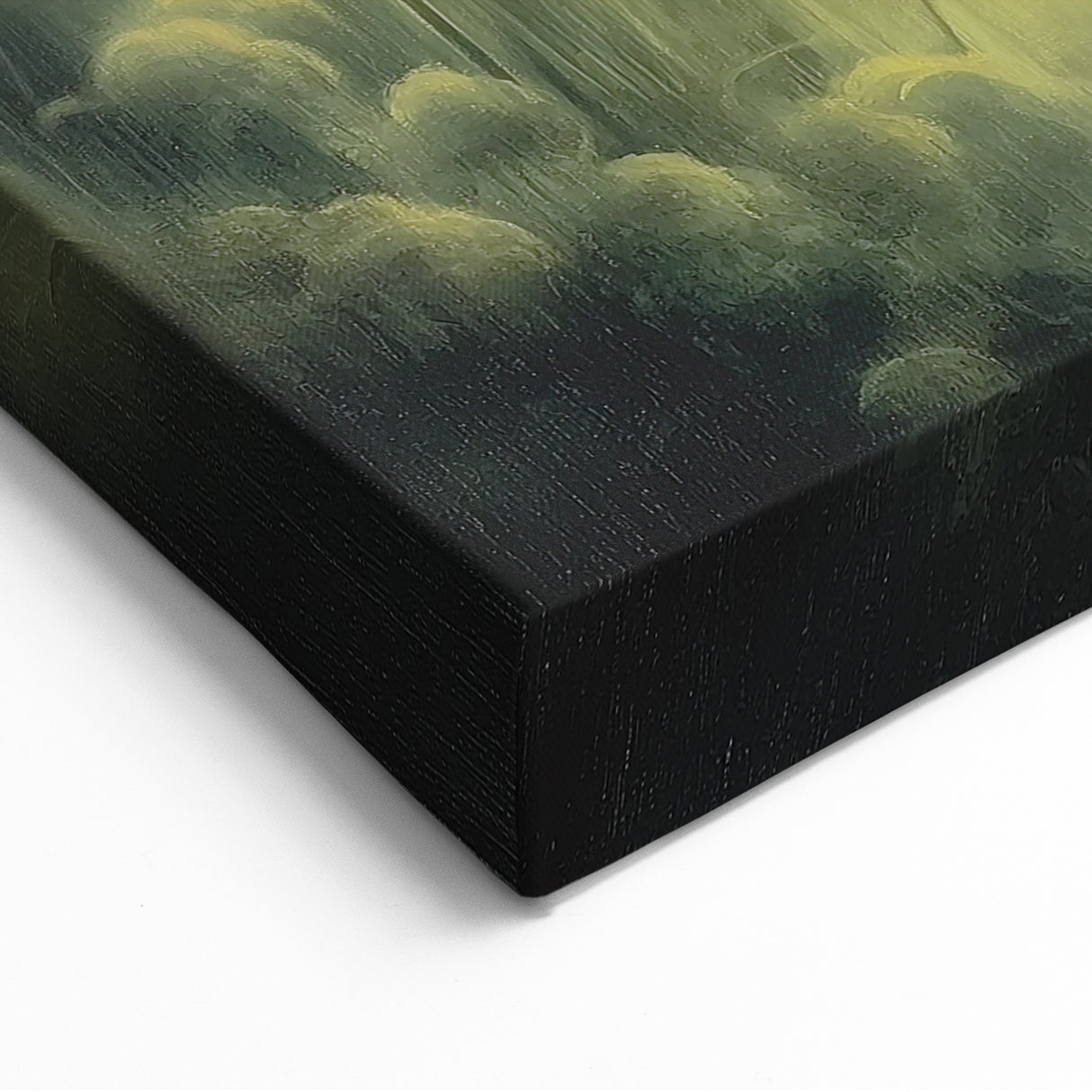 Golden Forest - Abstract Floral Wall Art with Enchanting Glow