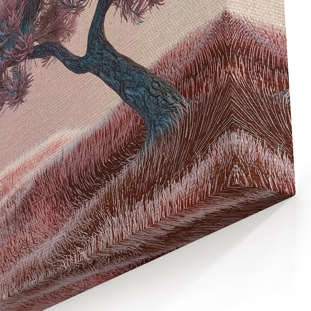 Blush Serenity - Abstract Floral Wall Art with Pastel Elegance