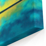 Golden Reflection - Abstract Floral Wall Art with Vibrant Colors