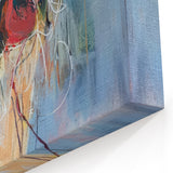 Blooming Radiance - Abstract Floral Wall Art with Bold Colors