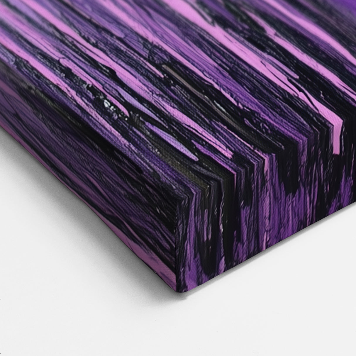 Amethyst Cascade - Abstract Floral Wall Art with Vibrant Violet Hues