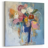 Spring Bloom - Abstract Floral Wall Art with Vibrant Pastels