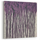 Deep Plum - Abstract Floral Wall Art with Bold Textures