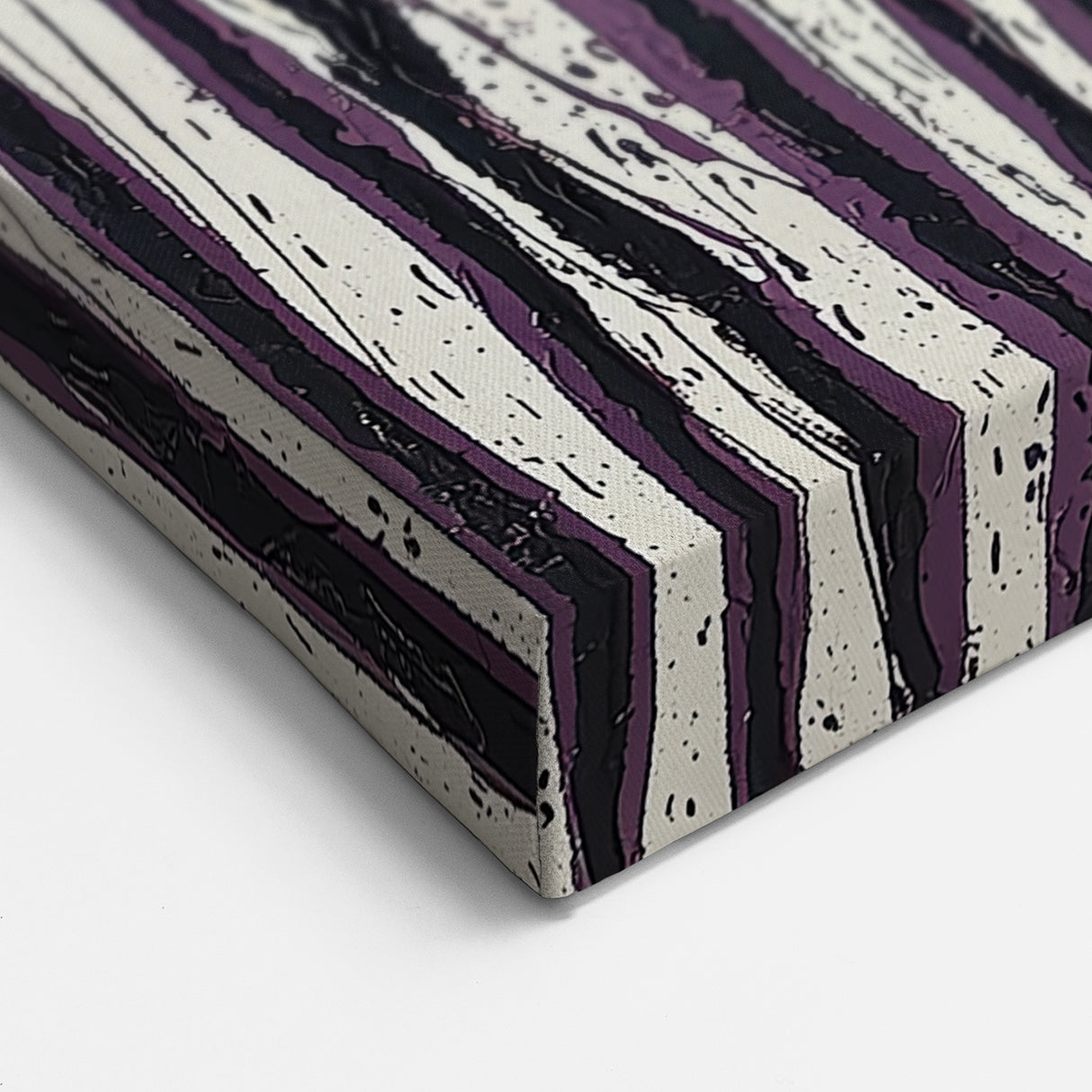 Deep Plum - Abstract Floral Wall Art with Bold Textures