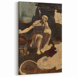 Saint Jerome in the Wilderness by Leonardo da Vinci - Renaissance Print
