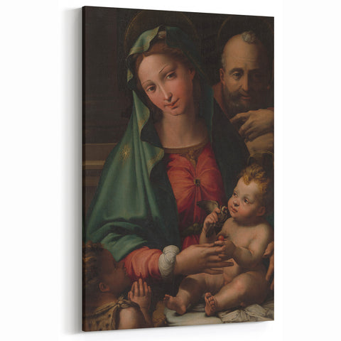 Holy Family with Infant Saint John by Perino del Vaga - Renaissance Art