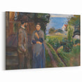 Expressionist Art: Evening Passion by Edvard Munch Canvas Print