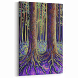 Abstract Floral Canvas Art - Modern Botanical Wall Decor