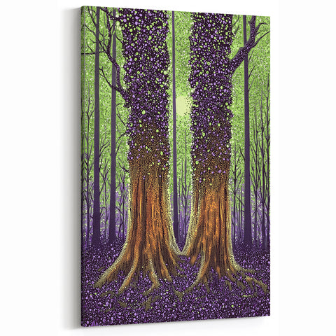 Abstract Floral Wall Art - Contemporary Botanical Canvas Design