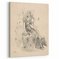 Expressionist Art: Fairy by Arnold Peter Weisz-Kubínčan Canvas Print