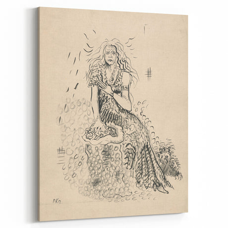 Expressionist Art: Fairy by Arnold Peter Weisz-Kubínčan Canvas Print