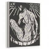 Expressionist Art: Female Nude by Ernst Ludwig Kirchner Print