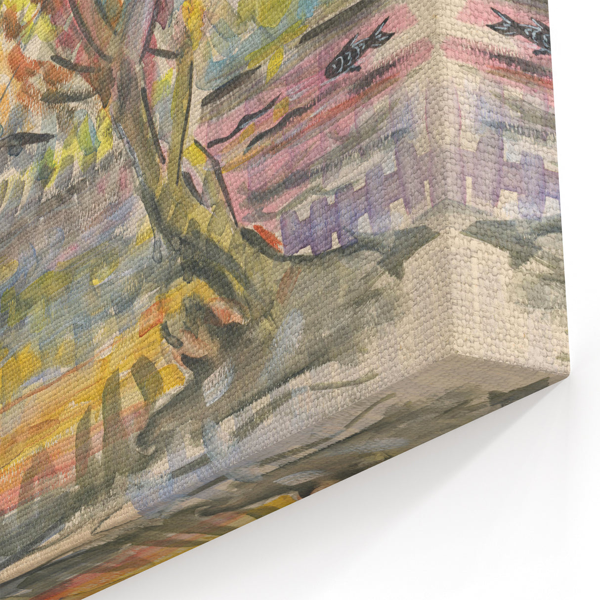 Expressionist Art: Fisherman by Arnold Peter Weisz-Kubínčan Print