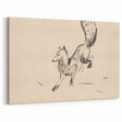 Expressionist Art: Fox by Arnold Peter Weisz-Kubínčan Canvas Print