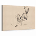 Expressionist Art: Fox by Arnold Peter Weisz-Kubínčan Canvas Print