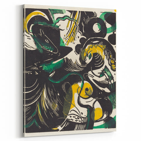 Modern Expressionism – Genesis II Abstract Expressionist Canvas Print