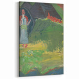 Expressionist Landscape – Girl in Front of a Shepherd’s Hut Print