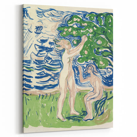 Expressionist Artwork – Girls Picking Apples by Edvard Munch Print