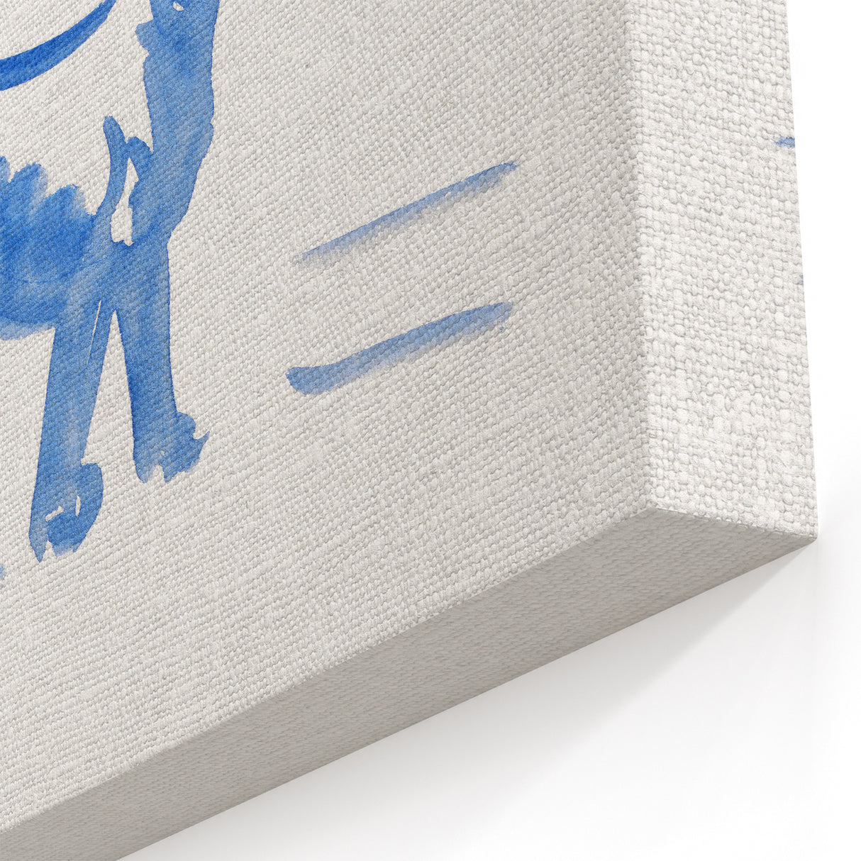 Expressionist Animal Study – Great Dane Abstract Blue Canvas Print