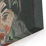 Expressionist Art - Abstract Head Portrait in Vibrant Modern Style