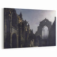 The Ruins of Holyrood Chapel - Romanticism Era Canvas Print