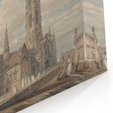 North-East View of Grantham Church - Romanticism Canvas Print
