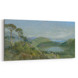 Lago Avernus Romantic Landscape - Historical Romanticism Canvas Print