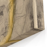 Expressionist Art - Sketch Portrait with Golden Highlights