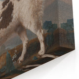 Brown and White Spaniel - Romanticism Dog Portrait by George Stubbs