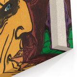 Expressionist Art - Vibrant Dual Portrait with Bold Colors