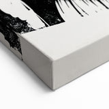 Expressionist Art - Monochrome Portrait in Bold Woodcut Style