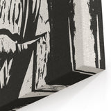 Expressionist Art - Striking Monochrome Portrait in Abstract Style