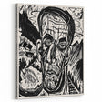 Expressionist Art - Monochrome Landscape Portrait in Bold Design