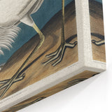 Great White Heron - Romantic Wildlife Art Canvas by Audubon