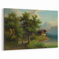 Famous Romantic Era Art: Alpine Landscape - Romanticism Canvas Print
