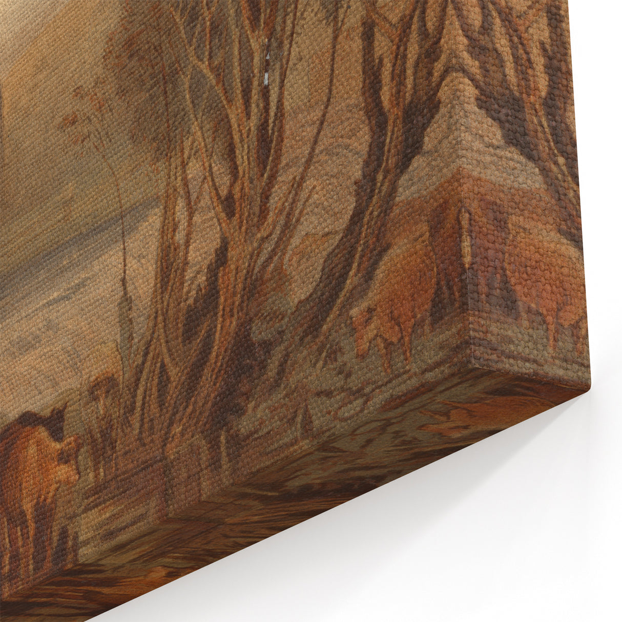 Romantic Art Prints: Kirkstall Abbey on the River Aire - Historical Wall Art
