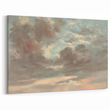 Romanticism Art: Stormy Sunset Cloud Study by John Constable